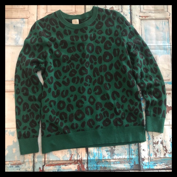 a new day Sweaters - a new day cнeeтaн prιnт ѕweaтer